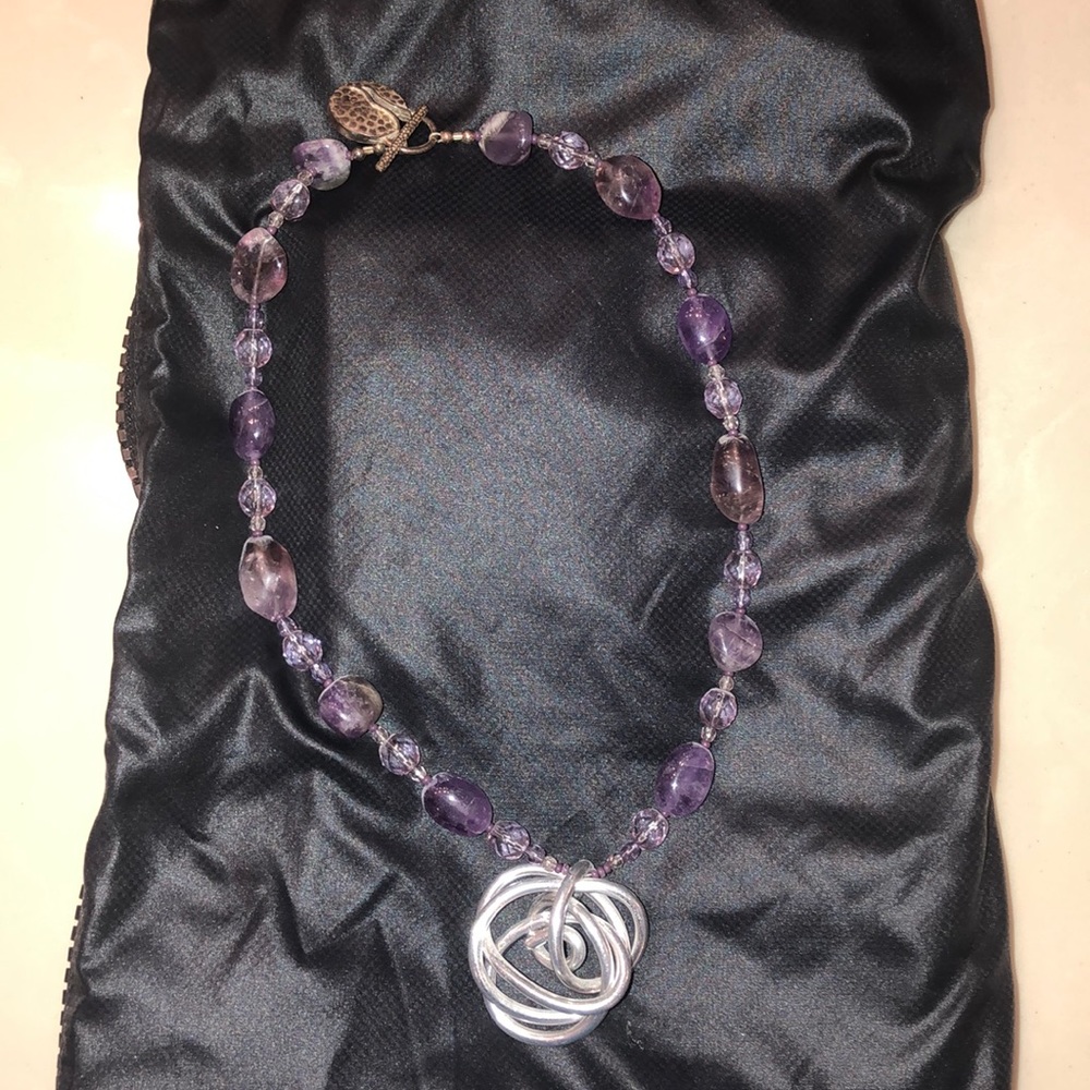 Beautiful glass bead necklace